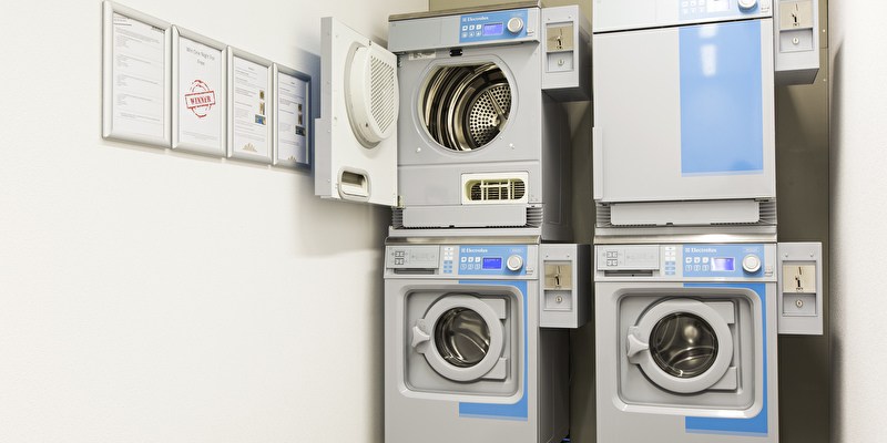 laundry room with washer and dryer