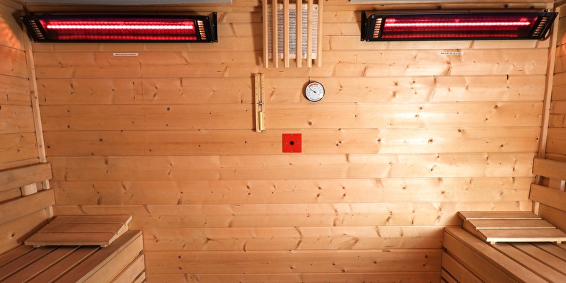 Infrared sauna with relax area at id aparthotel