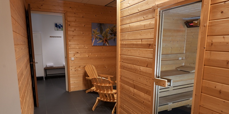 Infrared sauna with relax area at id aparthotel