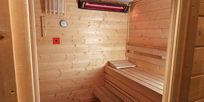 Infrared sauna with relax area at id aparthotel